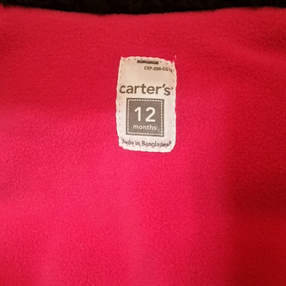 Carter's puffer lined vest, 12 months - Picture 6 of 8